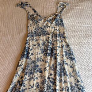 Reformation Celestia Dress Pompadour Blue/White Floral